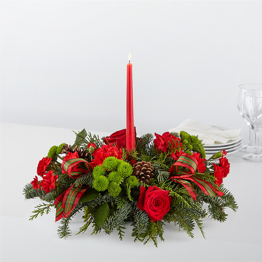 By the Candlelight Centerpiece – Roseland Floral Co Inc, Charlotte NC