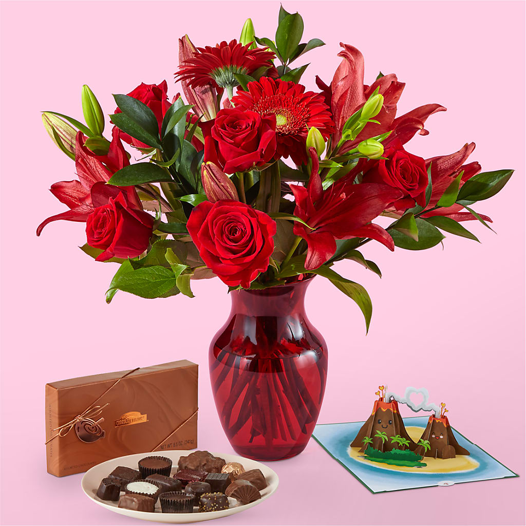 Burnin' Lovepop Gift Sets – Roseland Floral Co Inc, Charlotte NC