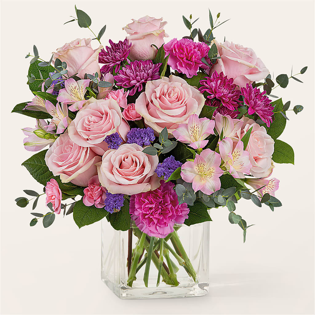 Rosy Radiance Bouquet – Roseland Floral Co Inc, Charlotte NC
