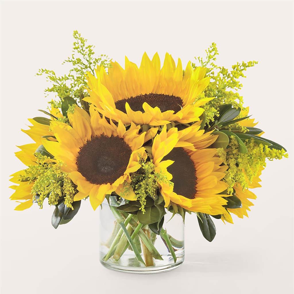 Beaming Sunflower Bouquet – Roseland Floral Co Inc, Charlotte NC
