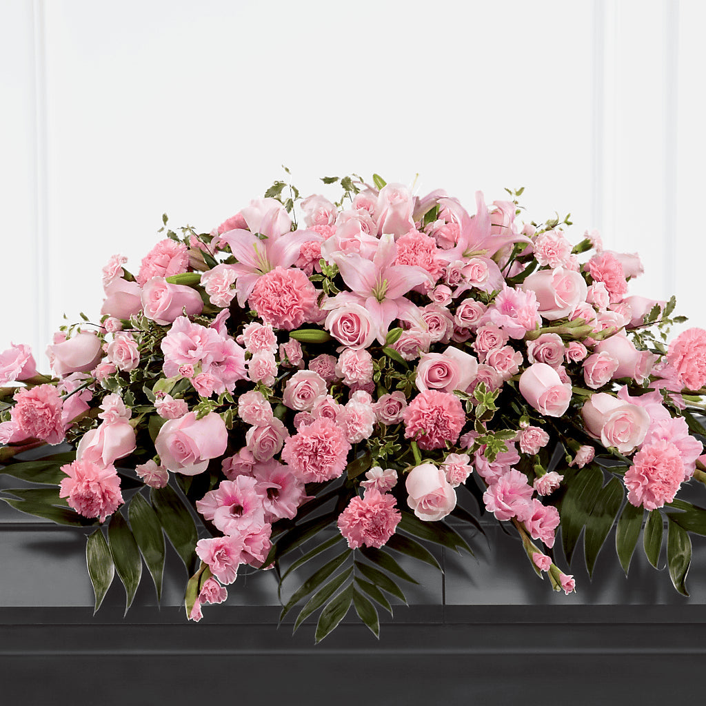 Garden of Comfort Casket Spray (Standard) – Roseland Floral Co Inc, Charlotte NC