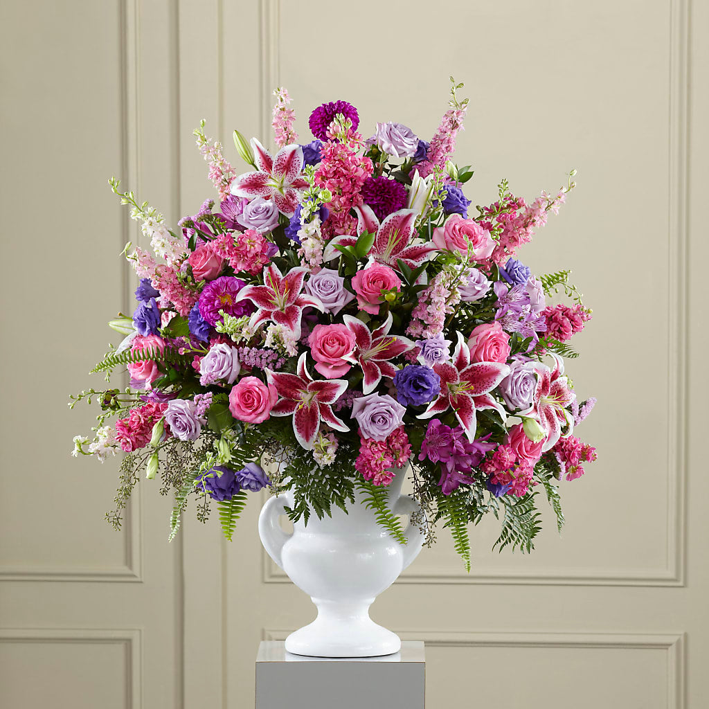 Peaceful Tribute Arrangement – Roseland Floral Co Inc, Charlotte NC
