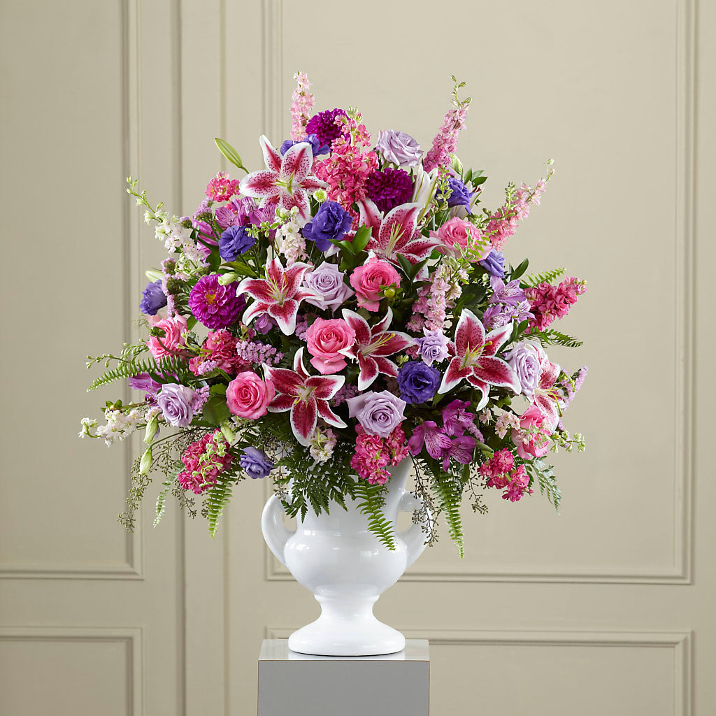 Peaceful Tribute Arrangement – Roseland Floral Co Inc, Charlotte NC