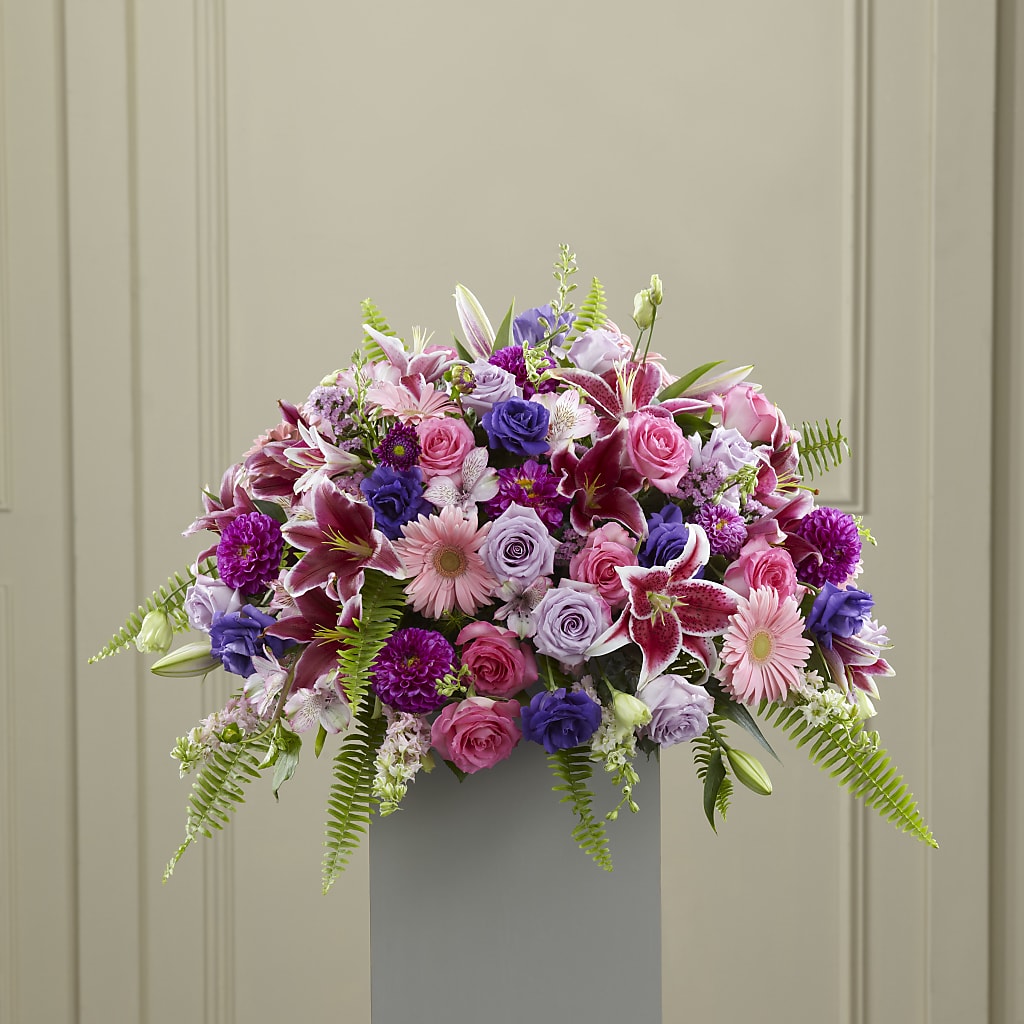 Fare Thee Well Pedestal – Roseland Floral Co Inc, Charlotte NC