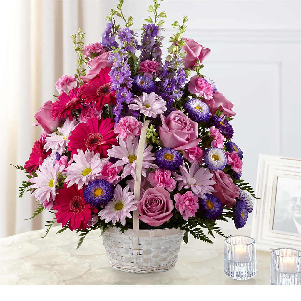 Pastel Peace Basket – Roseland Floral Co Inc, Charlotte NC