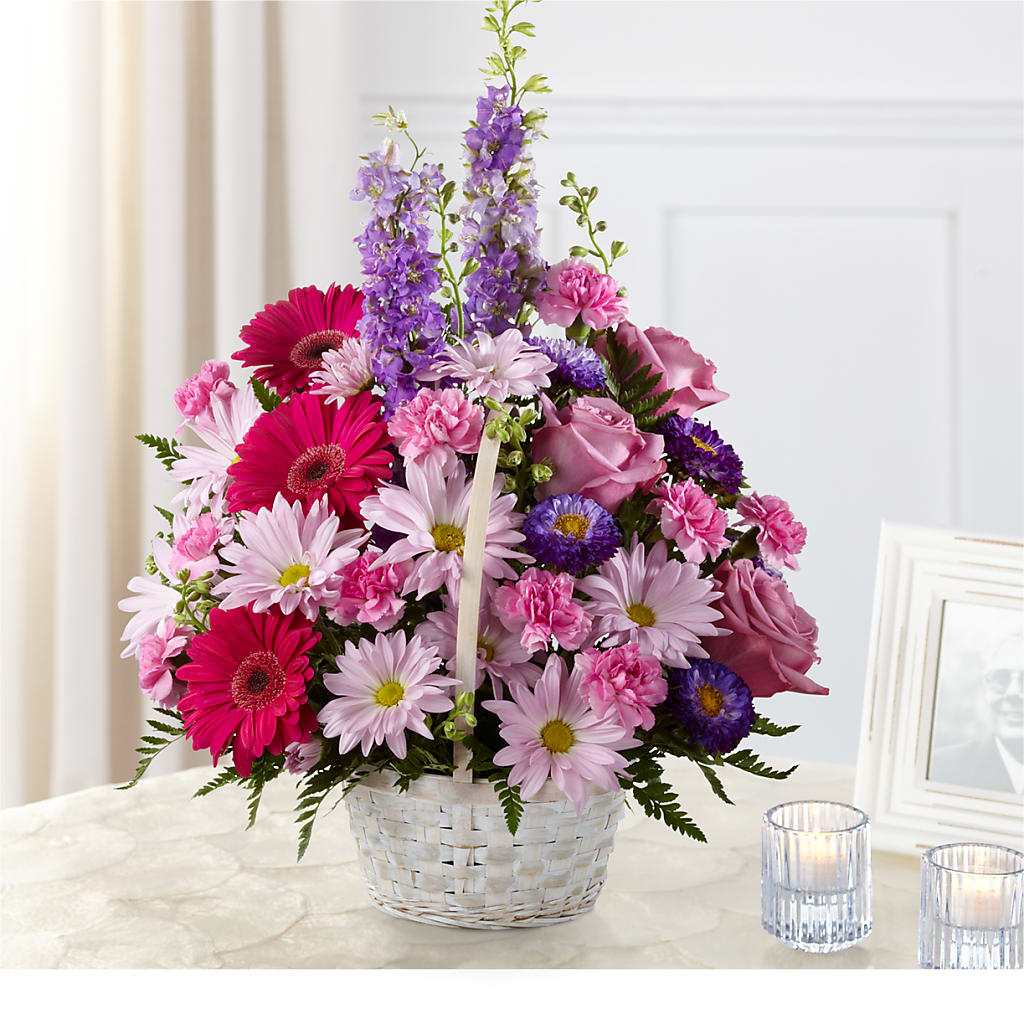 Pastel Peace Basket – Roseland Floral Co Inc, Charlotte NC