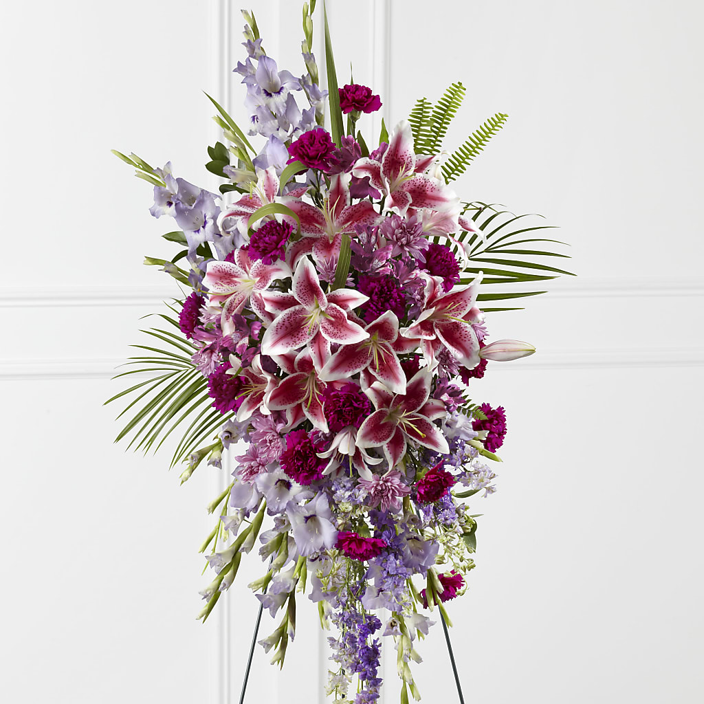 Tender Touch Standing Spray – Roseland Floral Co Inc, Charlotte NC