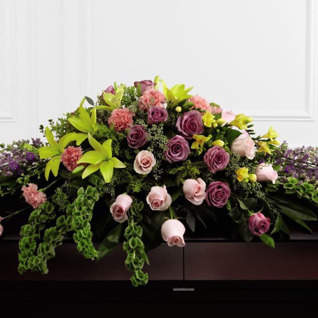 Forever Beloved Casket Spray – Roseland Floral Co Inc, Charlotte NC