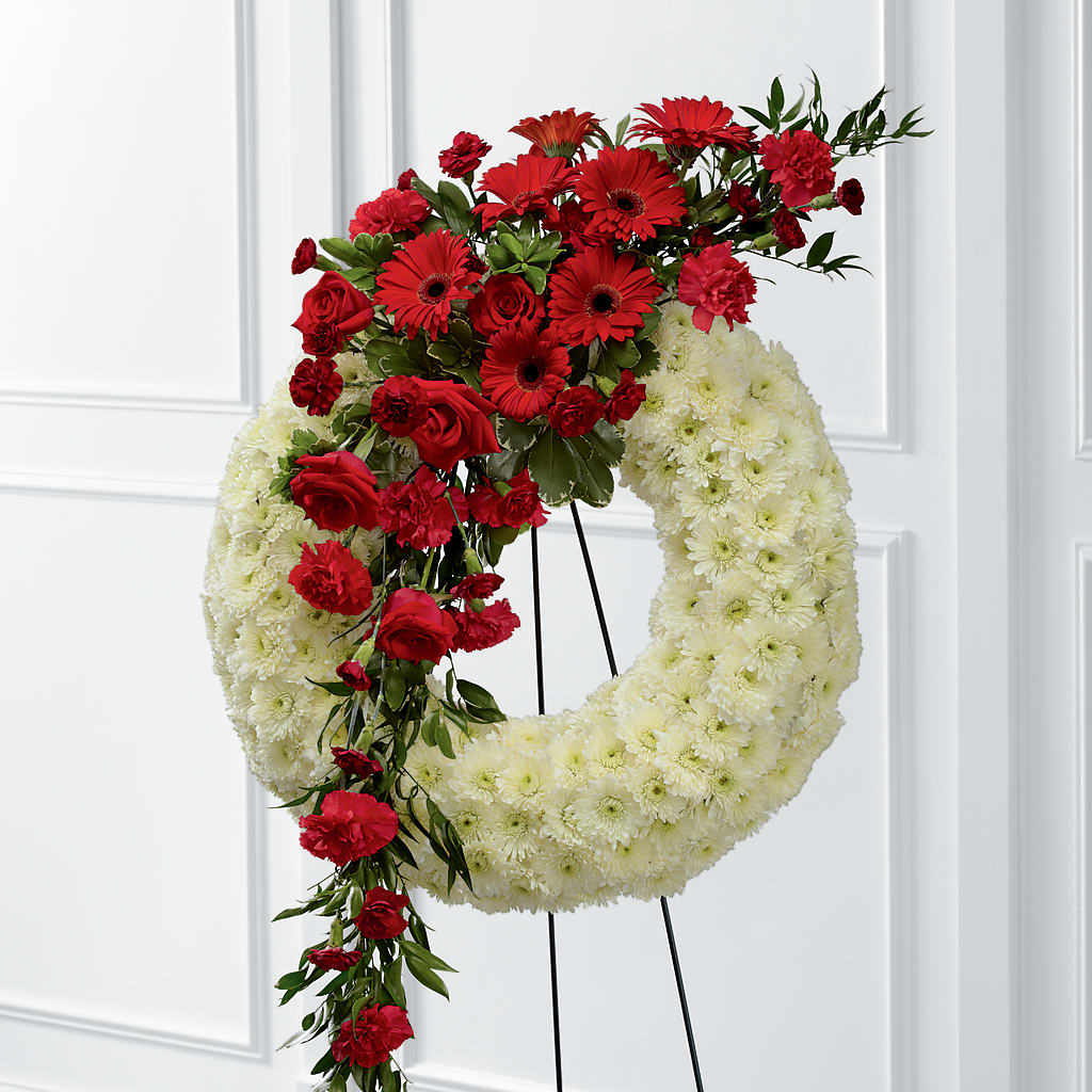 Graceful Tribute Wreath – Roseland Floral Co Inc, Charlotte NC