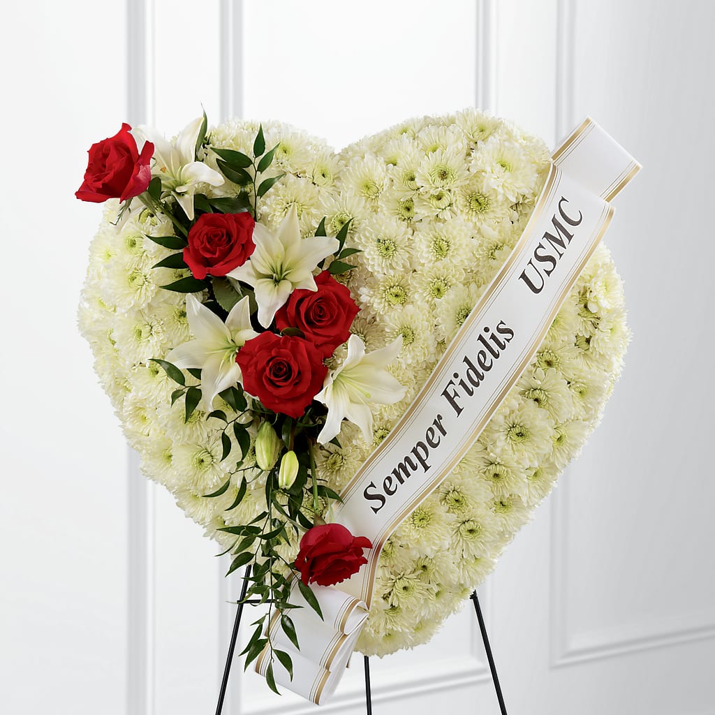 Heartfelt Hero Standing Heart – Roseland Floral Co Inc, Charlotte NC