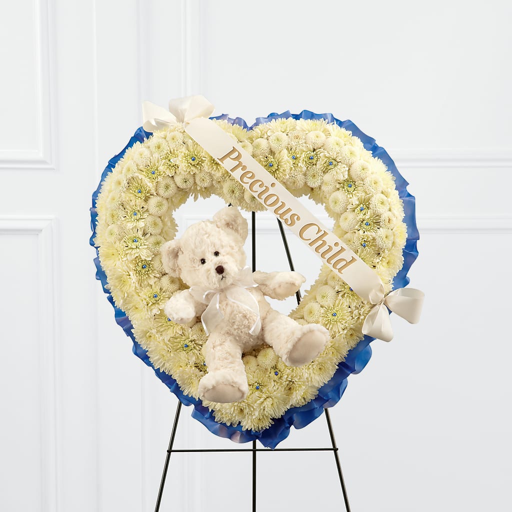 Precious Child Standing Heart – Roseland Floral Co Inc, Charlotte NC