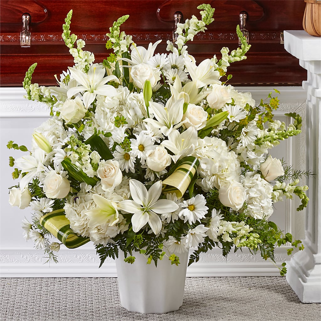 Thoughts of Tranquility Floor Basket – Roseland Floral Co Inc, Charlotte NC
