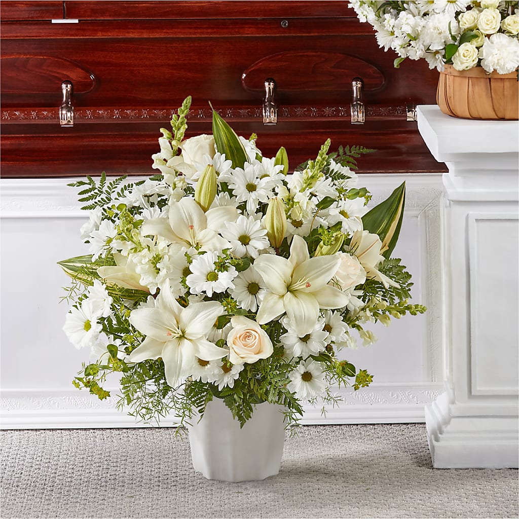 Thoughts of Tranquility Floor Basket – Roseland Floral Co Inc, Charlotte NC