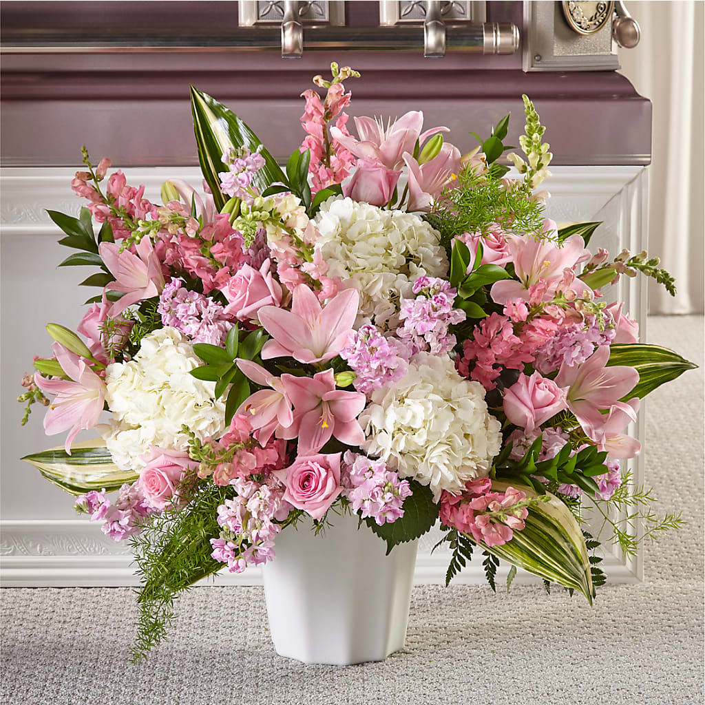Simply Serene Floor Basket – Roseland Floral Co Inc, Charlotte NC