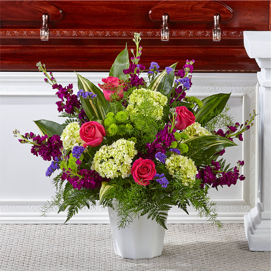 Beautiful Horizons Floor Basket – Roseland Floral Co Inc, Charlotte NC
