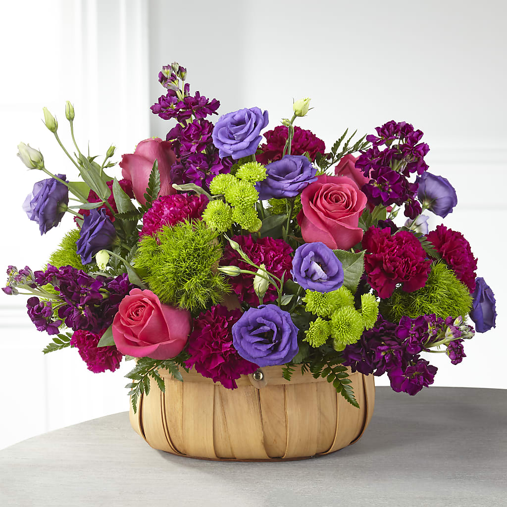 Serene Sanctuary Basket – Roseland Floral Co Inc, Charlotte NC