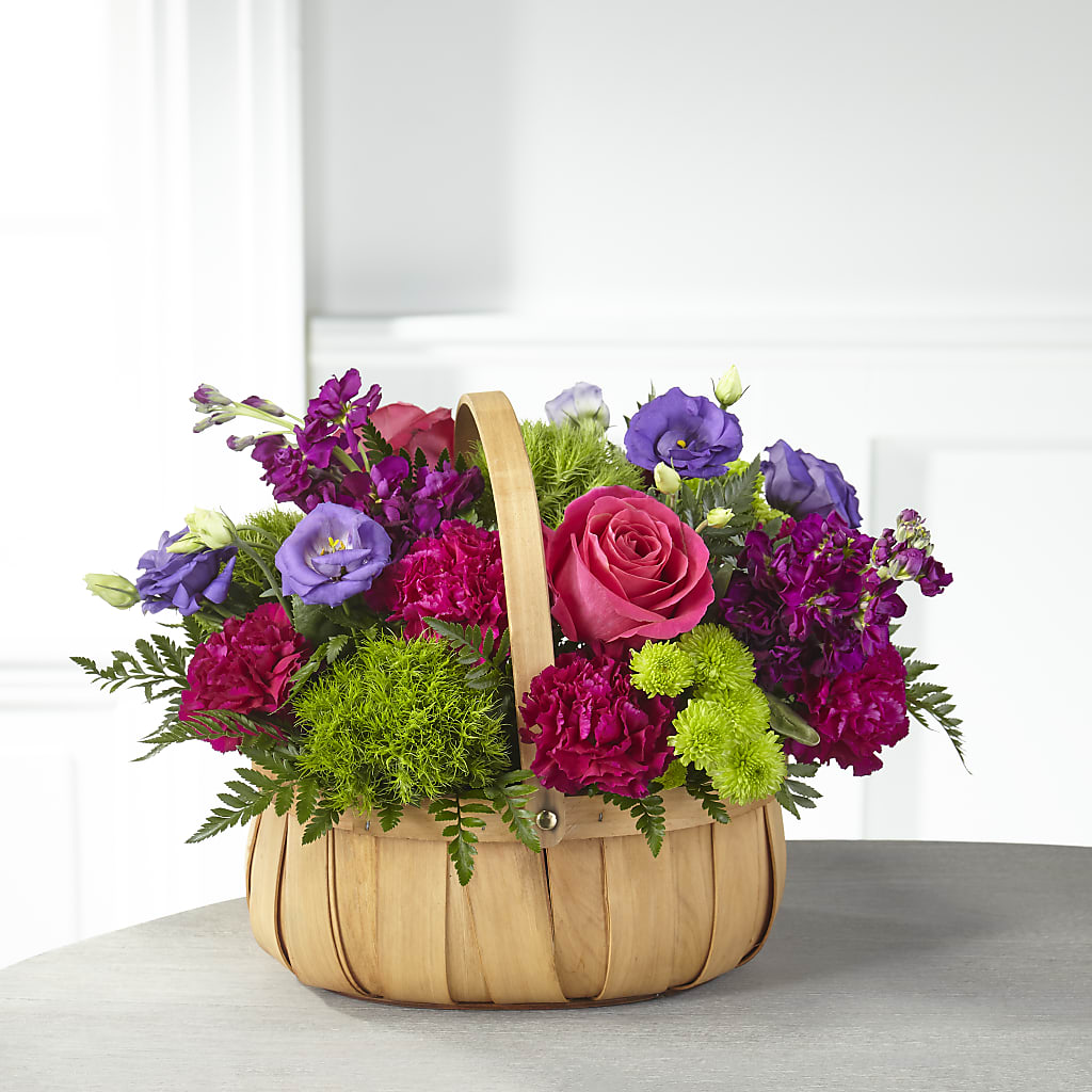 Serene Sanctuary Basket – Roseland Floral Co Inc, Charlotte NC