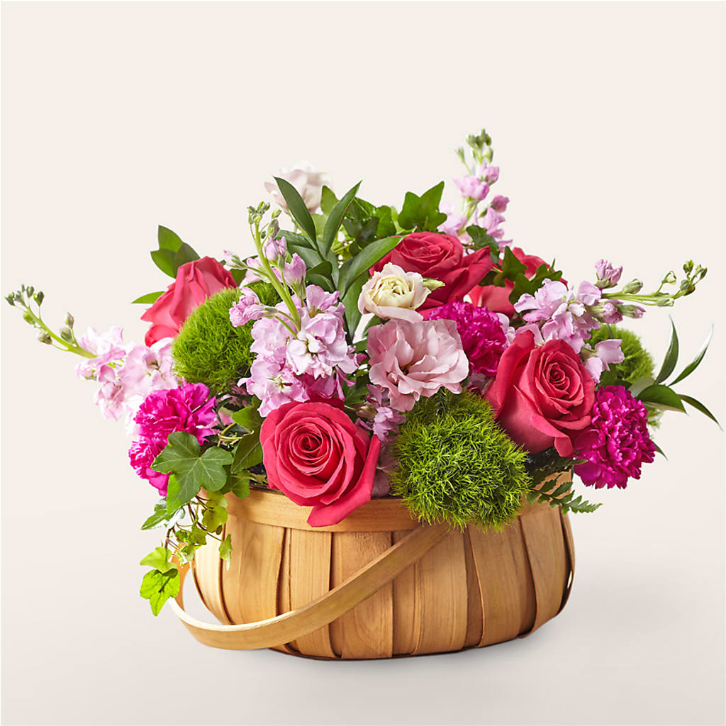 Radiance in Bloom Basket – Roseland Floral Co Inc, Charlotte NC