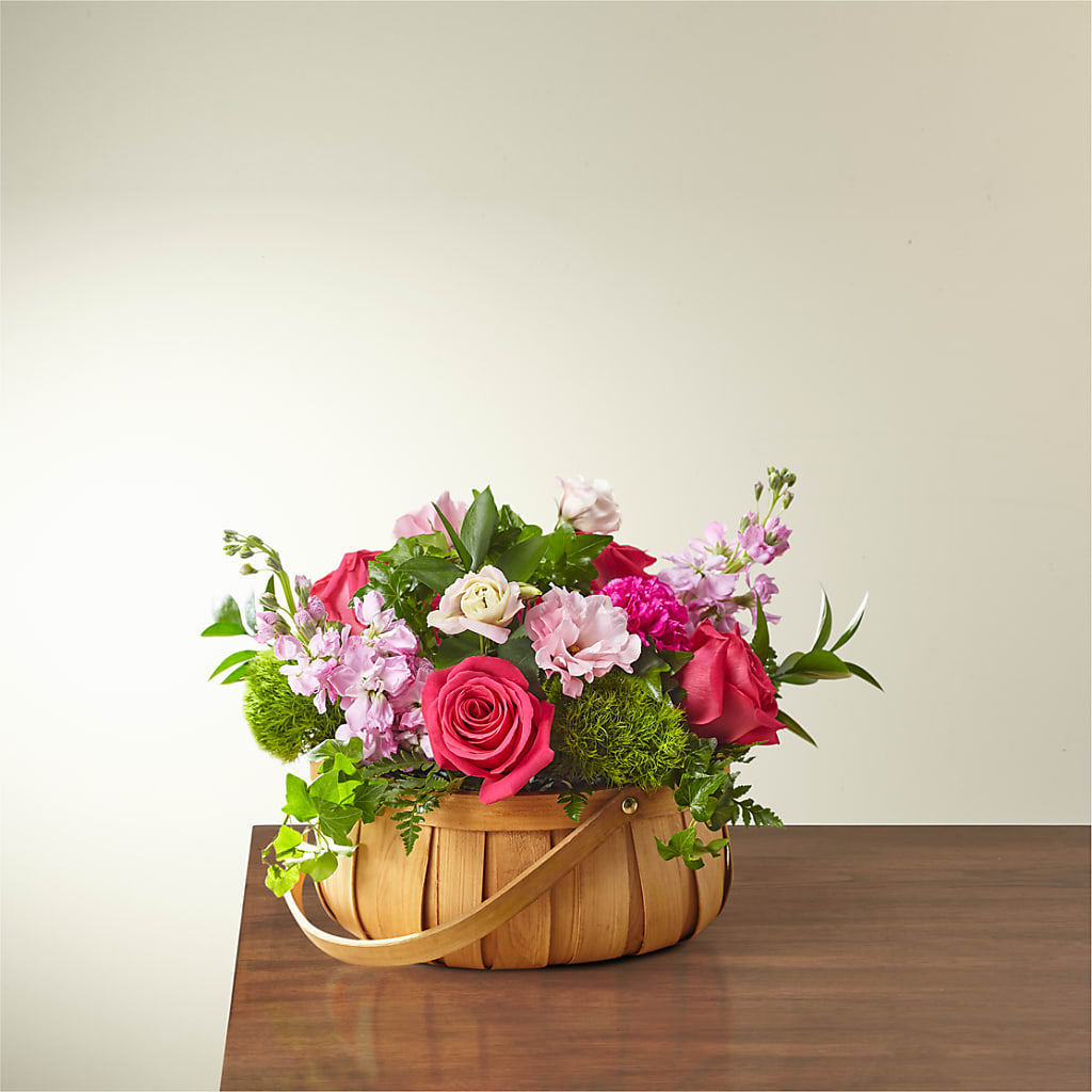 Radiance in Bloom Basket – Roseland Floral Co Inc, Charlotte NC