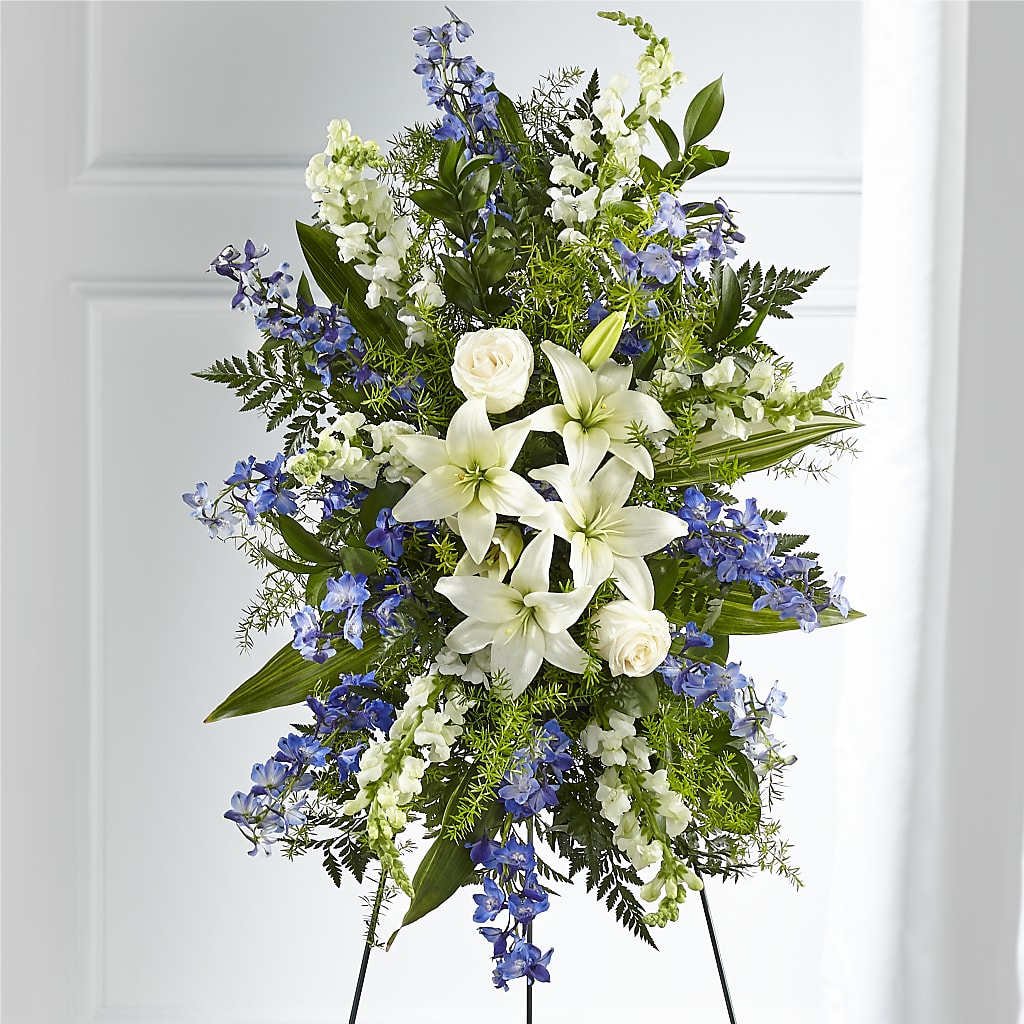 Faithful Friend Standing Spray – Roseland Floral Co Inc, Charlotte NC