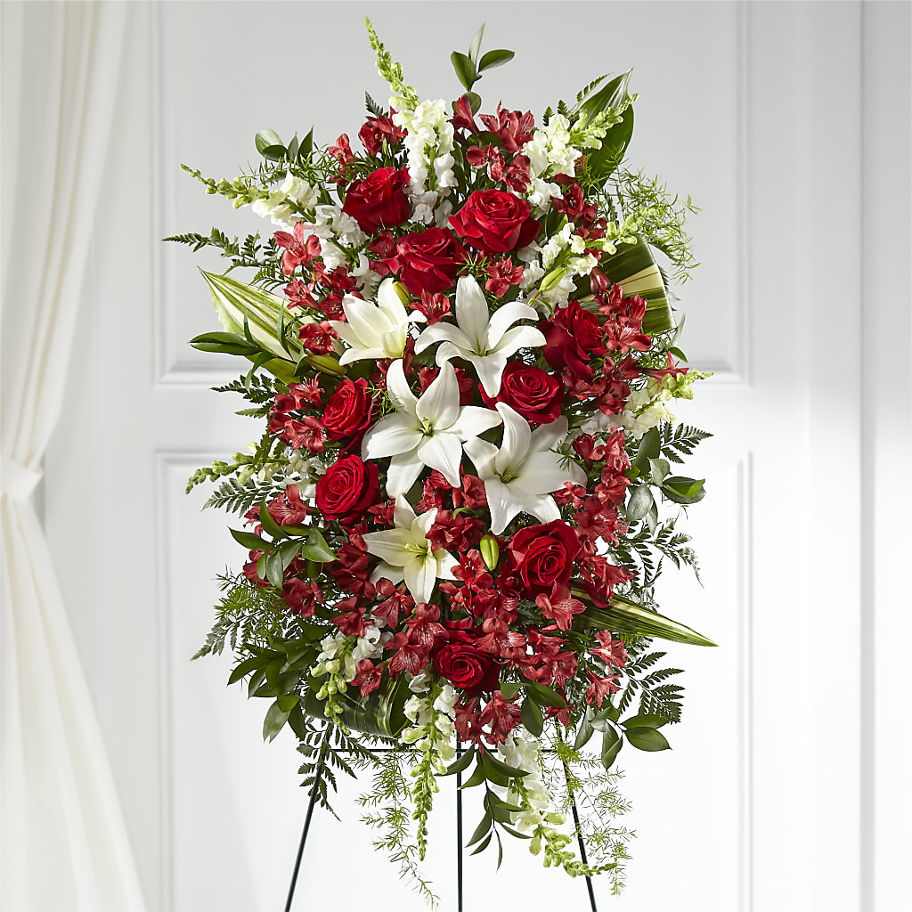 Everlasting Memory Standing Spray – Roseland Floral Co Inc, Charlotte NC