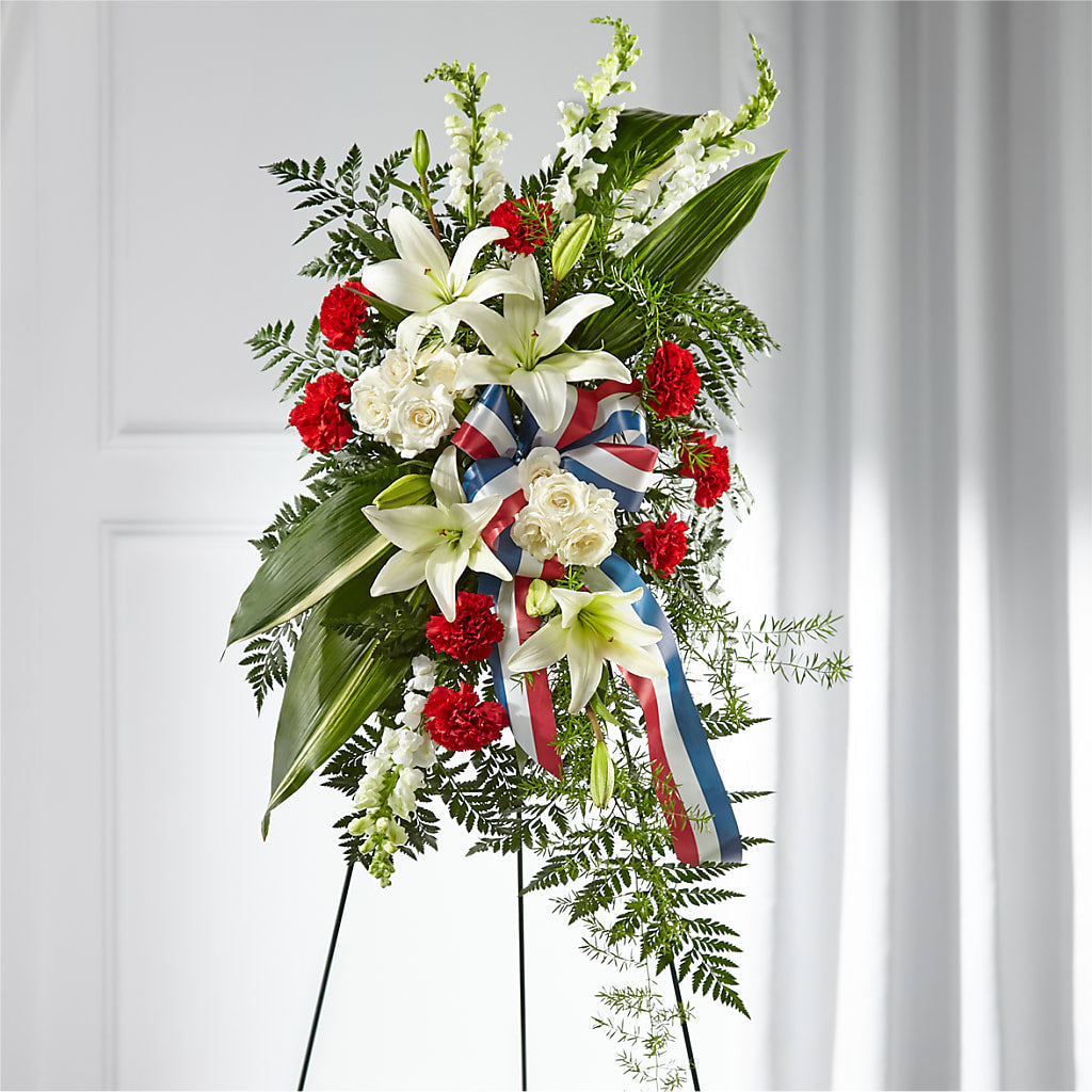 Stars of Life Standing Spray – Roseland Floral Co Inc, Charlotte NC
