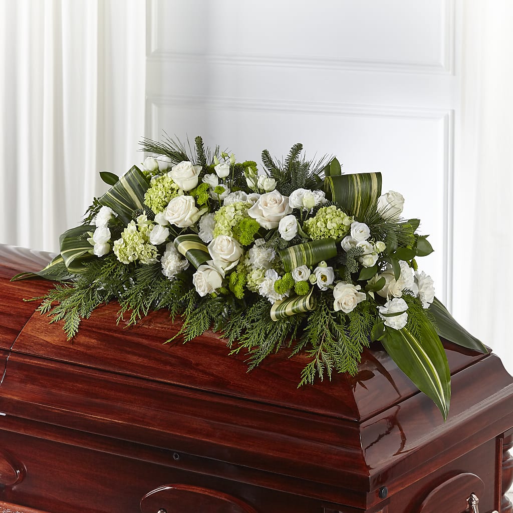Hopeful Gesture Casket Spray – Roseland Floral Co Inc, Charlotte NC