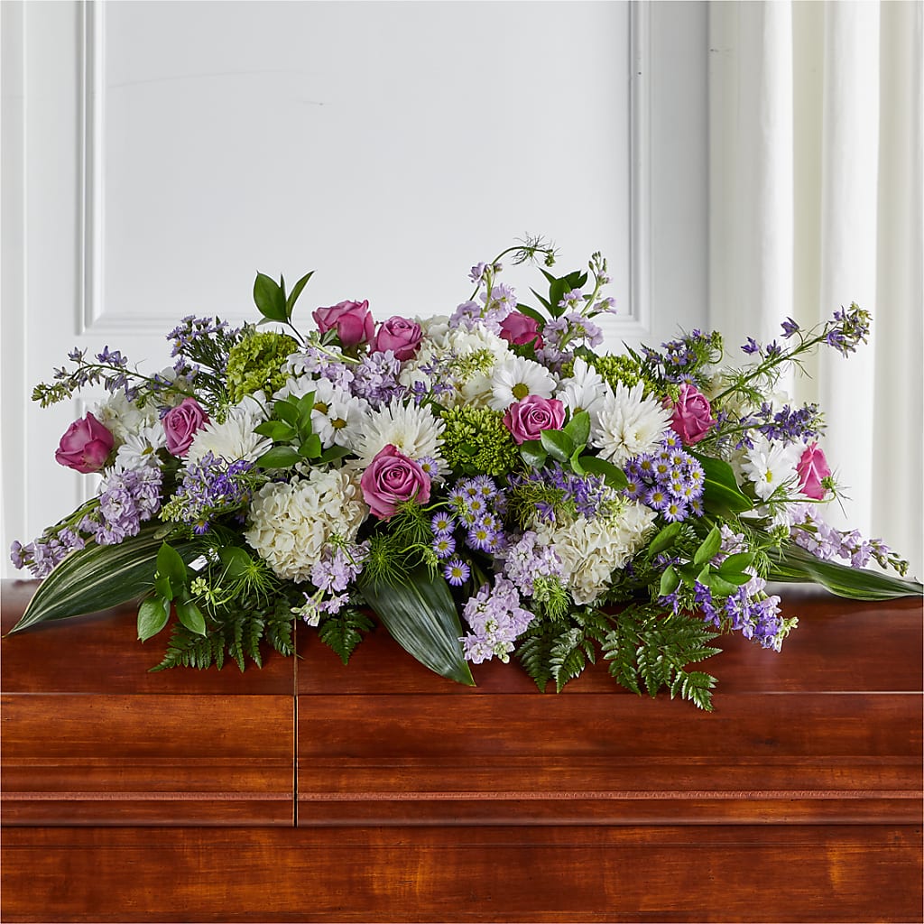 Meadows of Serenity Casket Spray – Roseland Floral Co Inc, Charlotte NC