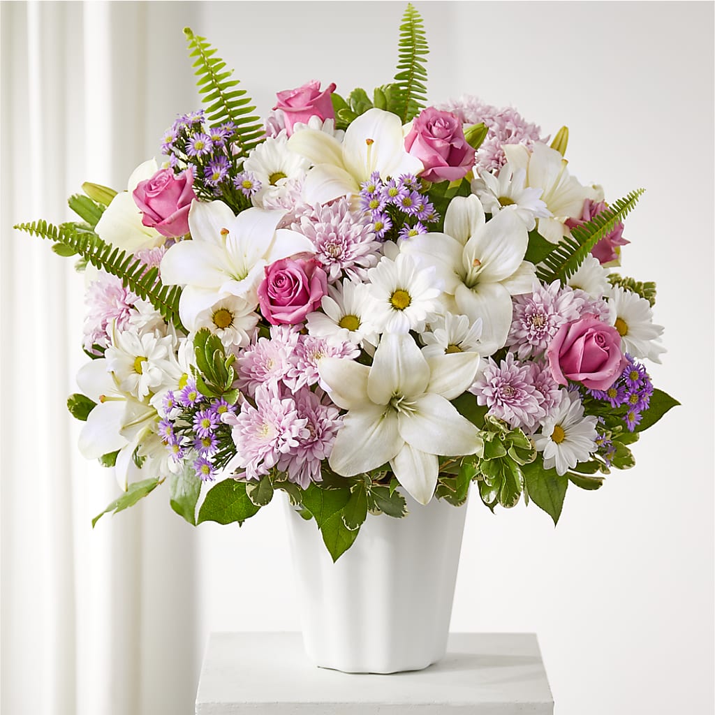Warmest Thoughts Tabletop Basket – Roseland Floral Co Inc, Charlotte NC