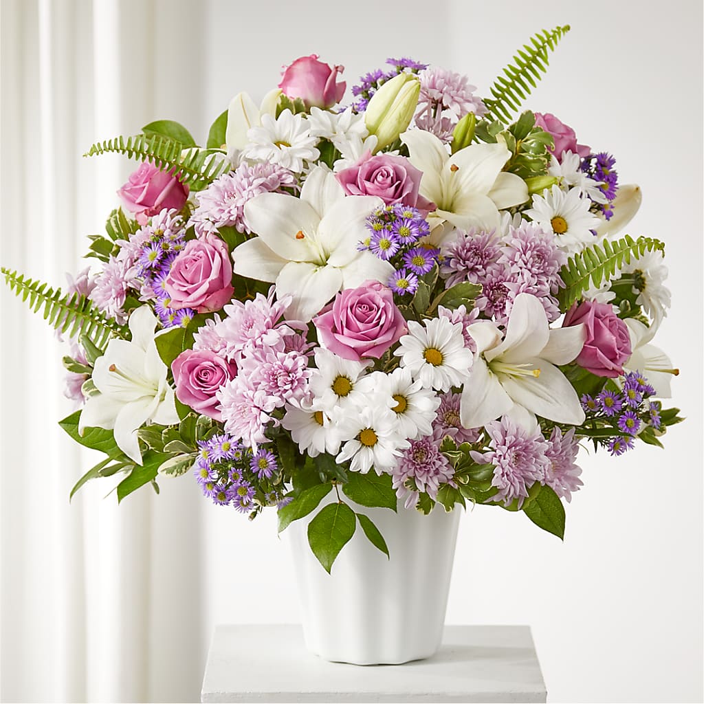 Warmest Thoughts Tabletop Basket – Roseland Floral Co Inc, Charlotte NC