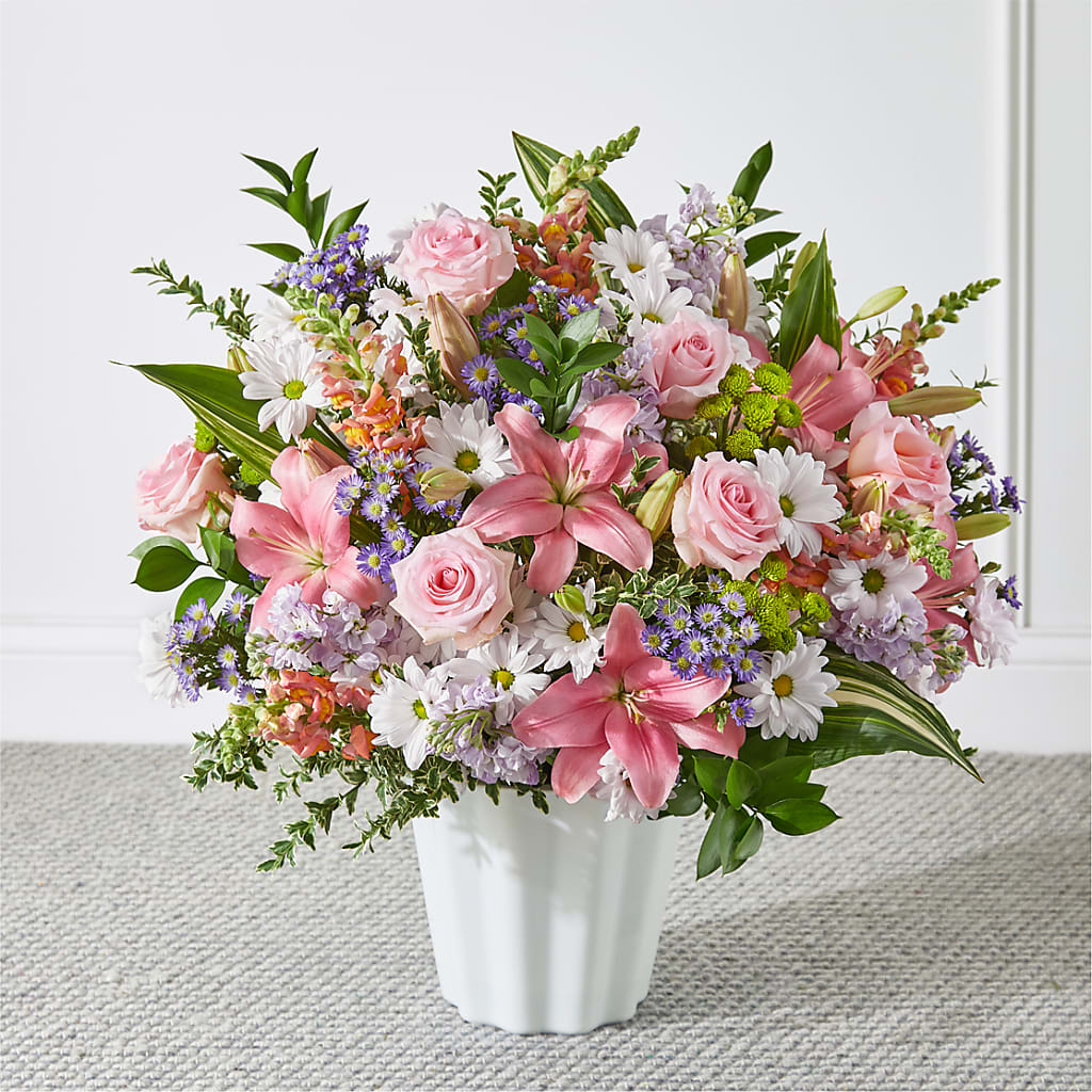 Abundant Compassion Floor Basket – Roseland Floral Co Inc, Charlotte NC