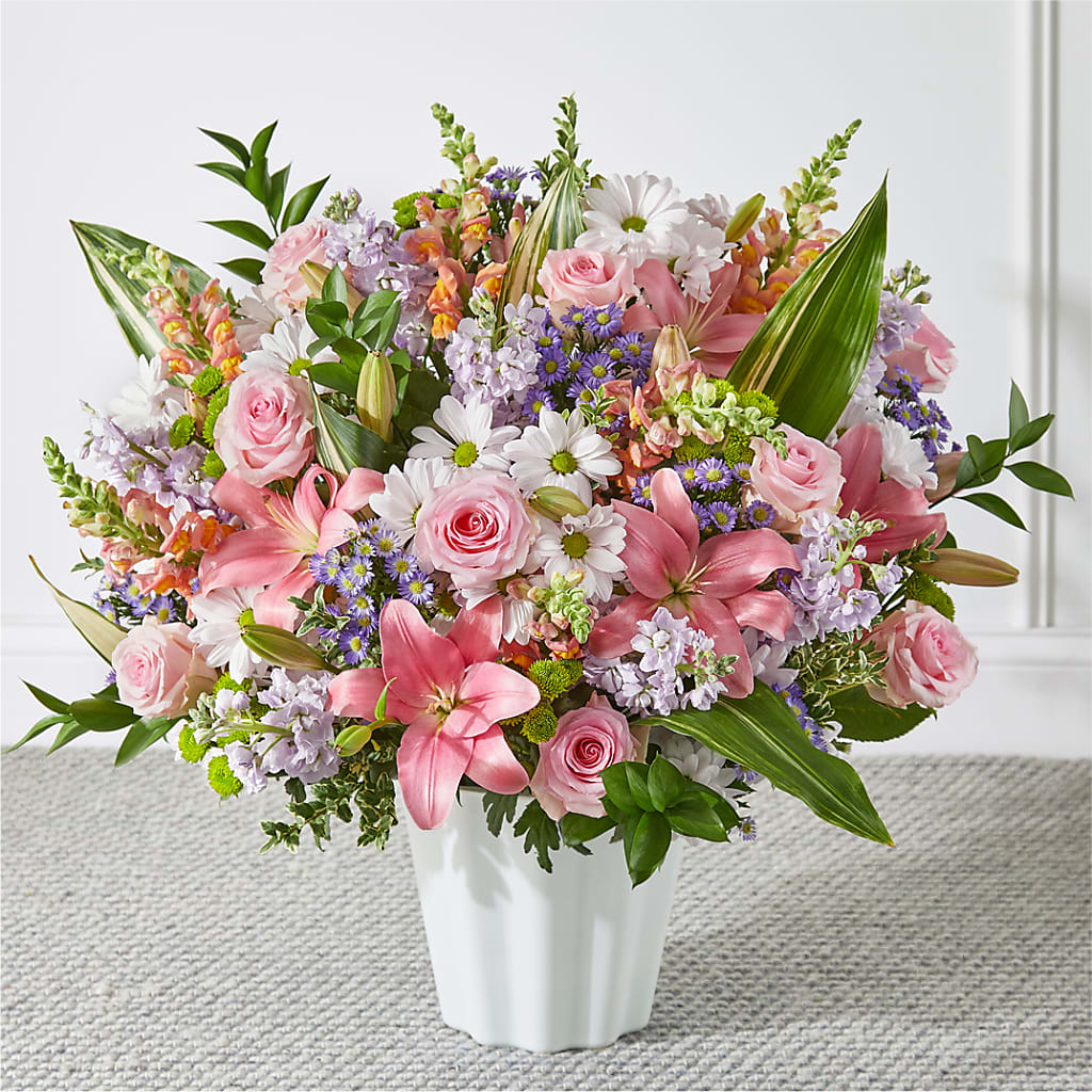 Abundant Compassion Floor Basket – Roseland Floral Co Inc, Charlotte NC