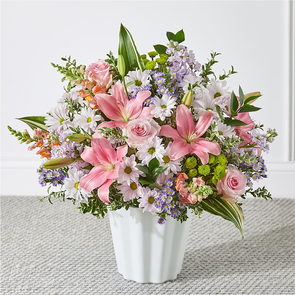 Abundant Compassion Floor Basket – Roseland Floral Co Inc, Charlotte NC