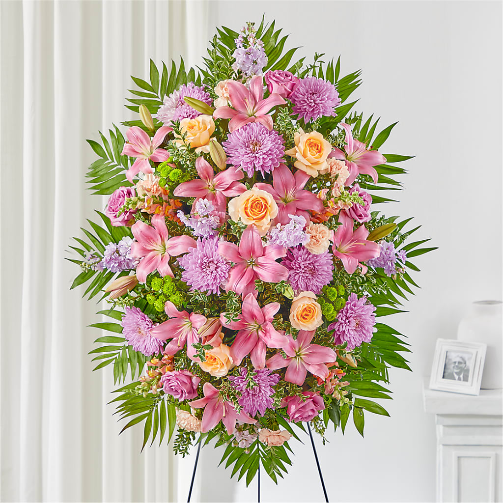Love & Light Standing Spray – Roseland Floral Co Inc, Charlotte NC