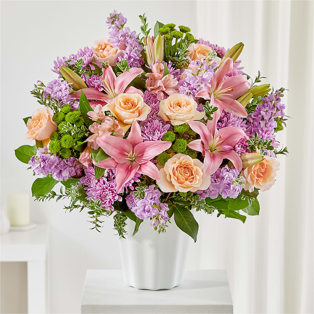 Supportive Embrace Tabletop Basket – Roseland Floral Co Inc, Charlotte NC