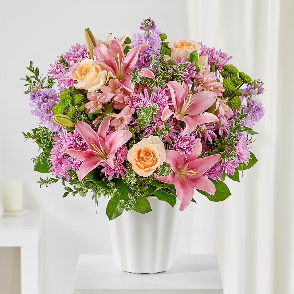 Supportive Embrace Tabletop Basket – Roseland Floral Co Inc, Charlotte NC