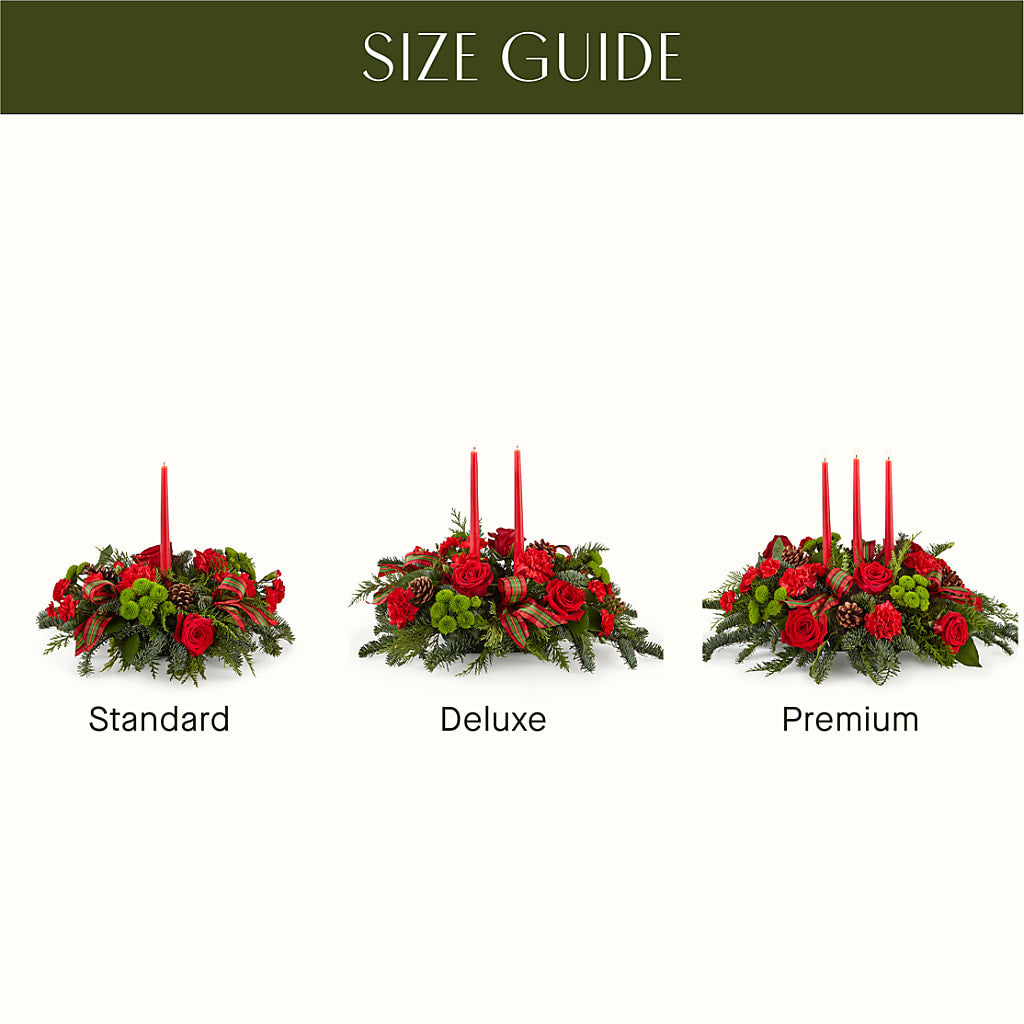 By the Candlelight Centerpiece –  Roseland Floral Co Inc, Charlotte NC