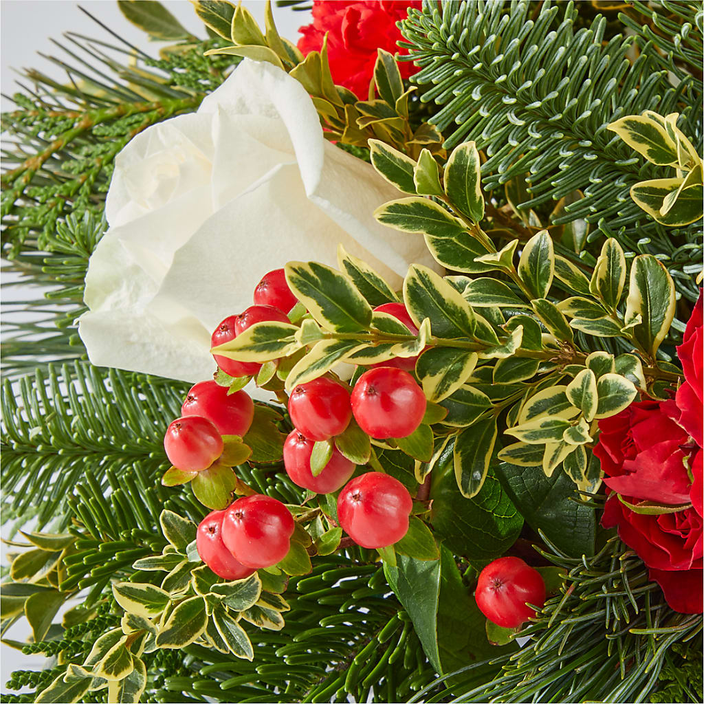 December Dreams Centerpiece –  Roseland Floral Co Inc, Charlotte NC