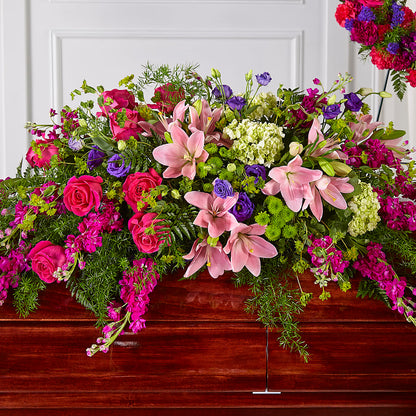 Radiant Tribute Casket Spray –  Roseland Floral Co Inc, Charlotte NC