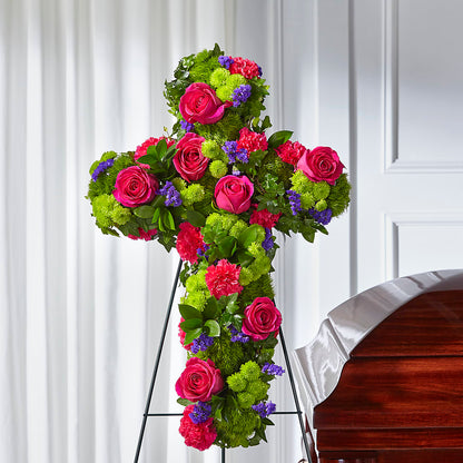 Tribute Rose Floral Cross –  Roseland Floral Co Inc, Charlotte NC