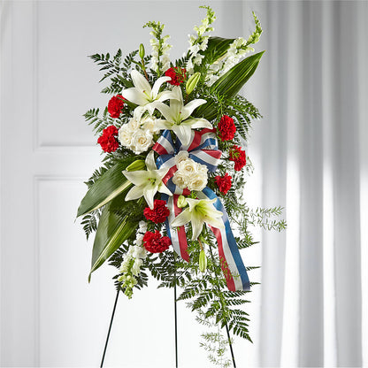 Stars of Life Standing Spray –  Roseland Floral Co Inc, Charlotte NC