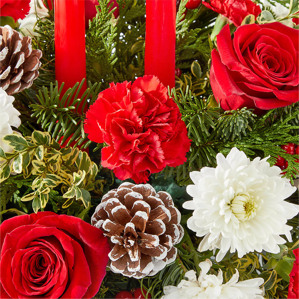 Holiday Soiree Centerpiece –  Roseland Floral Co Inc, Charlotte NC