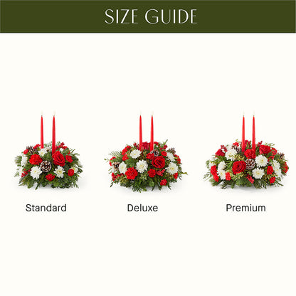 Holiday Soiree Centerpiece –  Roseland Floral Co Inc, Charlotte NC