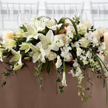 White Linen Arrangement –  Roseland Floral Co Inc, Charlotte NC