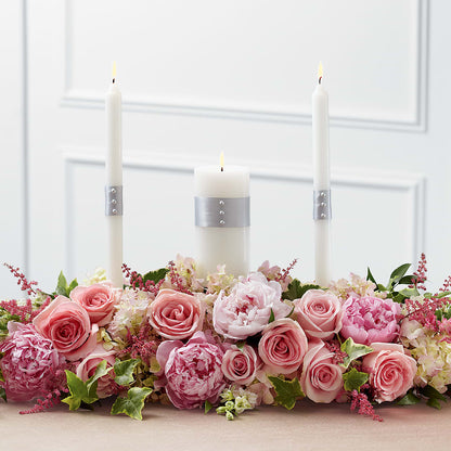 Worldwide Romance Unity Candle Arrangement –  Roseland Floral Co Inc, Charlotte NC